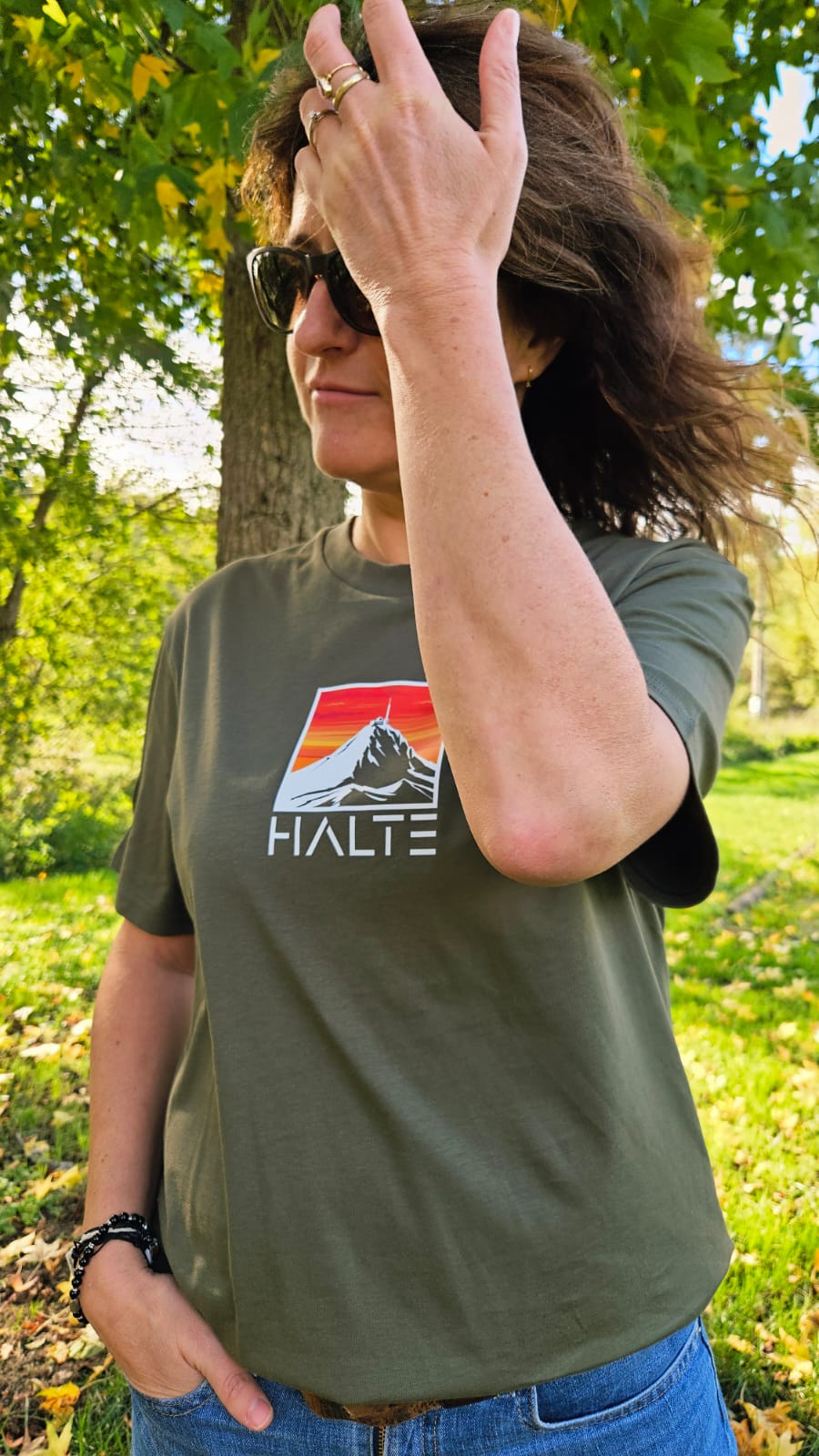 Pic du Midi de Bigorre Blanc - Femme T-shirt en coton biologique