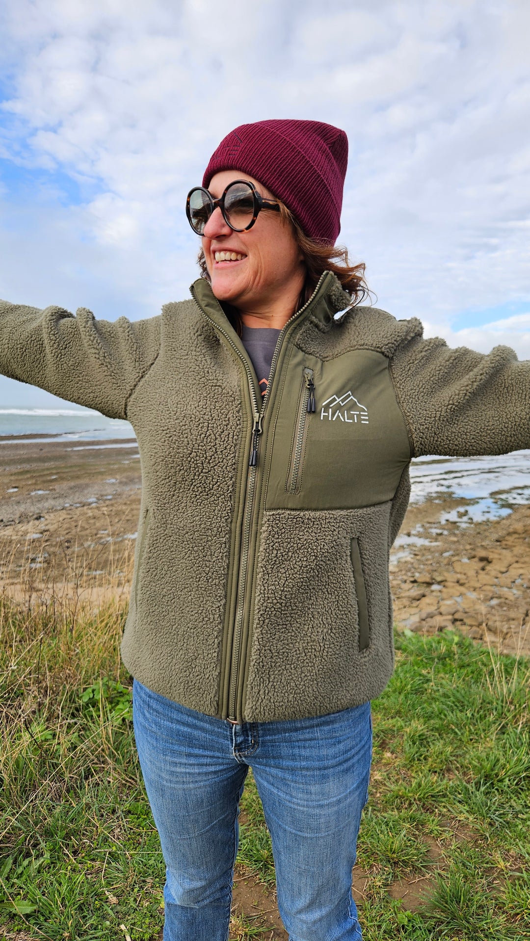 Polaire sherpa Femme 100% Polyester recyclée