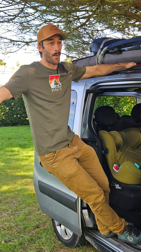Pic du Midi de Bigorre Blanc - Homme T-shirt en coton biologique
