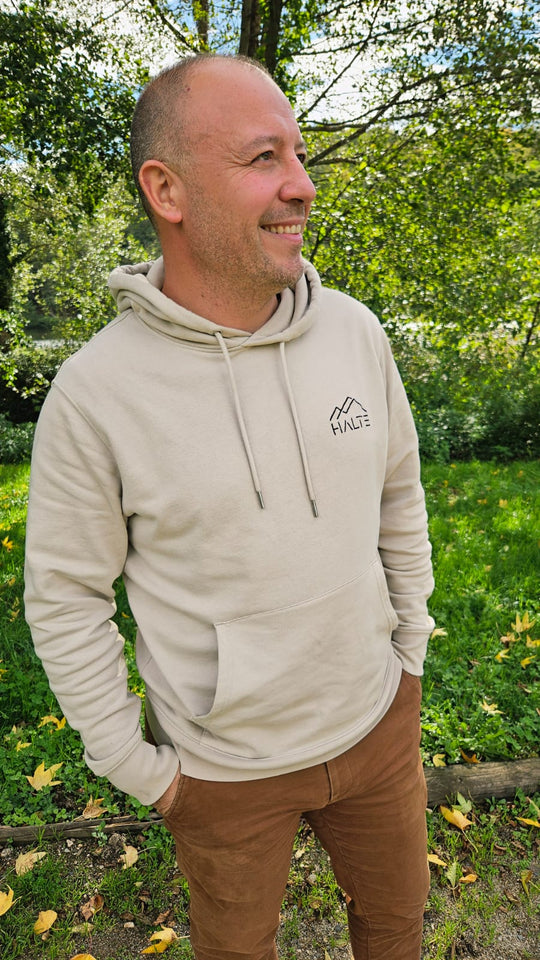 Sweat écologique basique unisexe brodé noir - Homme