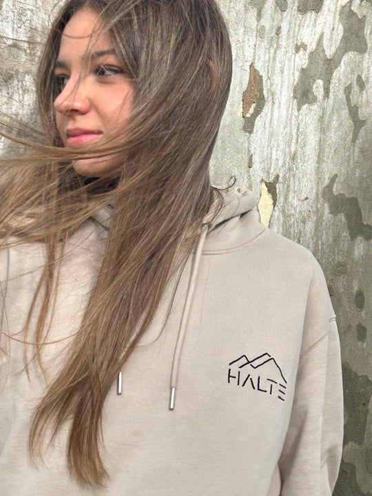 Sweat écologique basique unisexe brodé noir - Femme