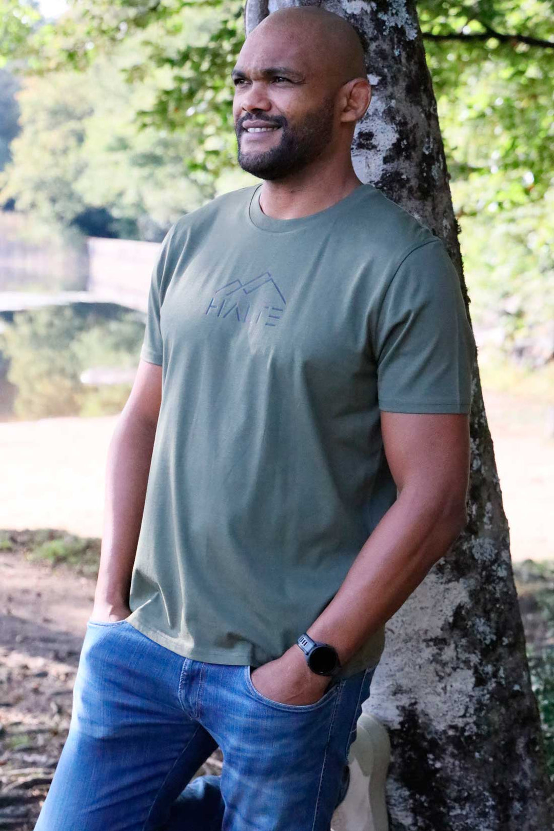 Halte Noir - Homme T-shirt en coton biologique