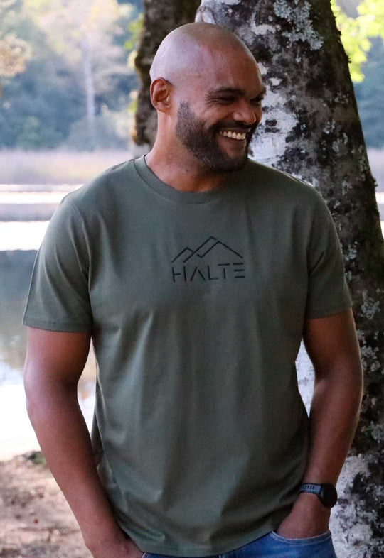 Halte Noir - Homme T-shirt en coton biologique