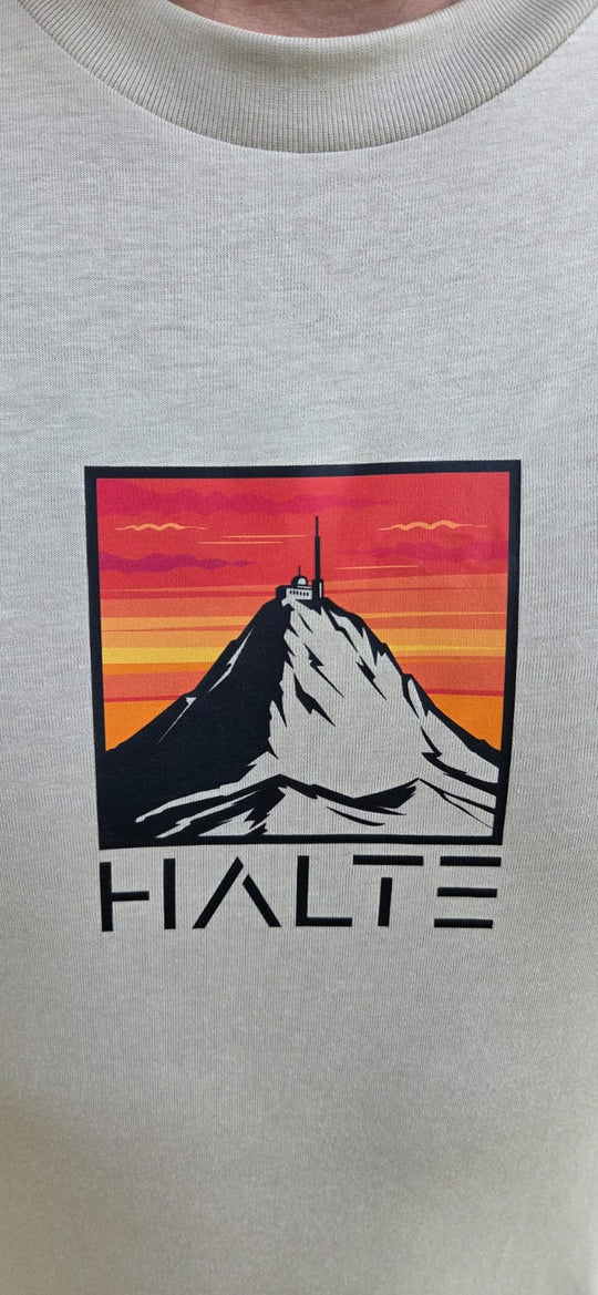 Pic du Midi de Bigorre Noir - Homme T-shirt en coton biologique