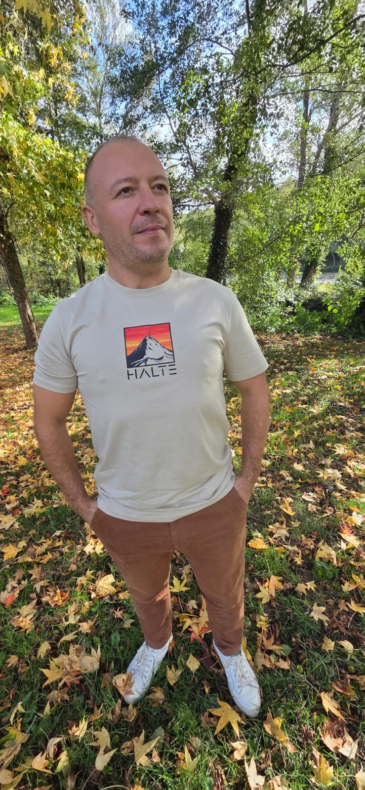 Pic du Midi de Bigorre Noir - Homme T-shirt en coton biologique