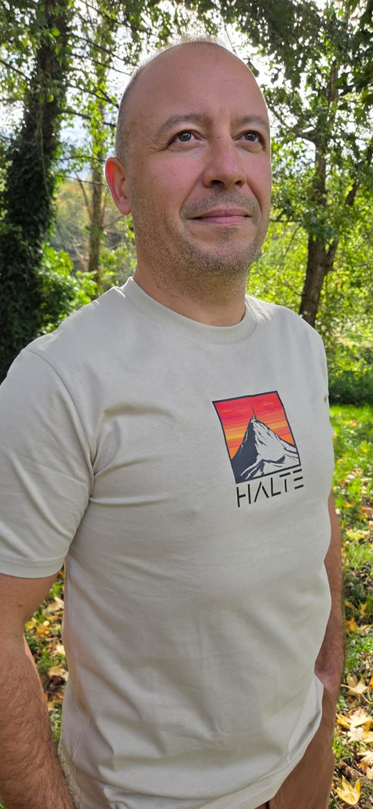 Pic du Midi de Bigorre Noir - Homme T-shirt en coton biologique