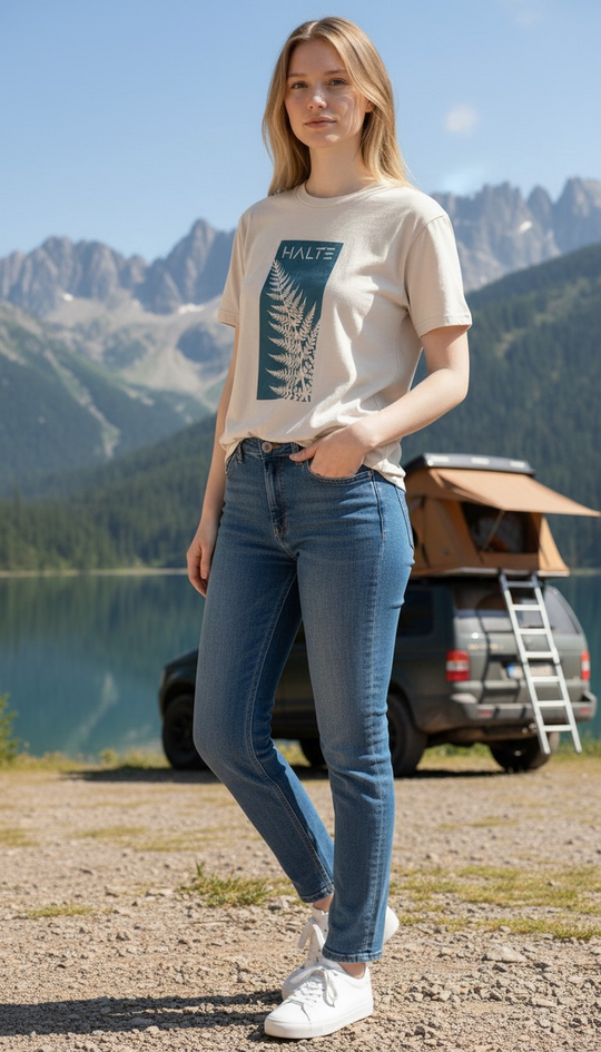 Fougères Femme - T-shirt en coton biologique