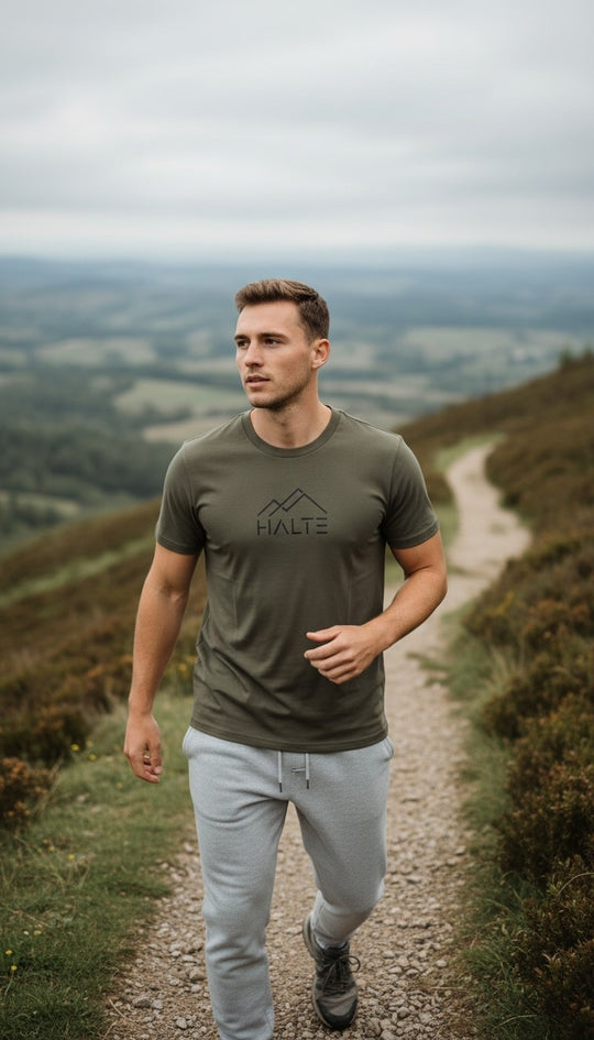 Halte Noir - Homme T-shirt en coton biologique