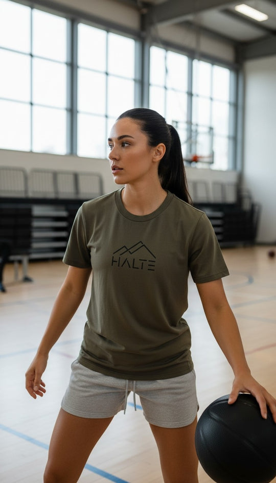 Halte Noir - Femme T-shirt en coton biologique