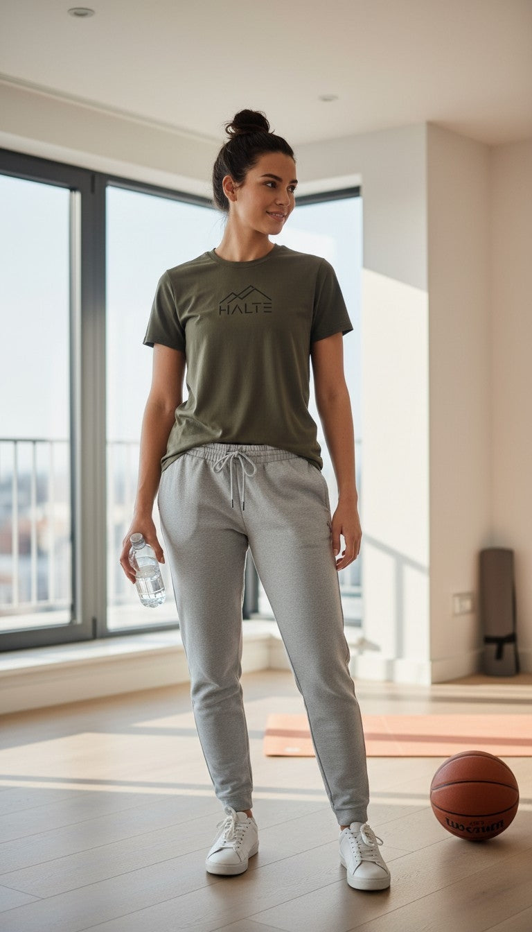Halte Noir - Femme T-shirt en coton biologique