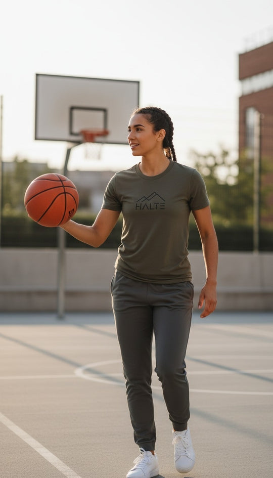 Halte Noir - Femme T-shirt en coton biologique