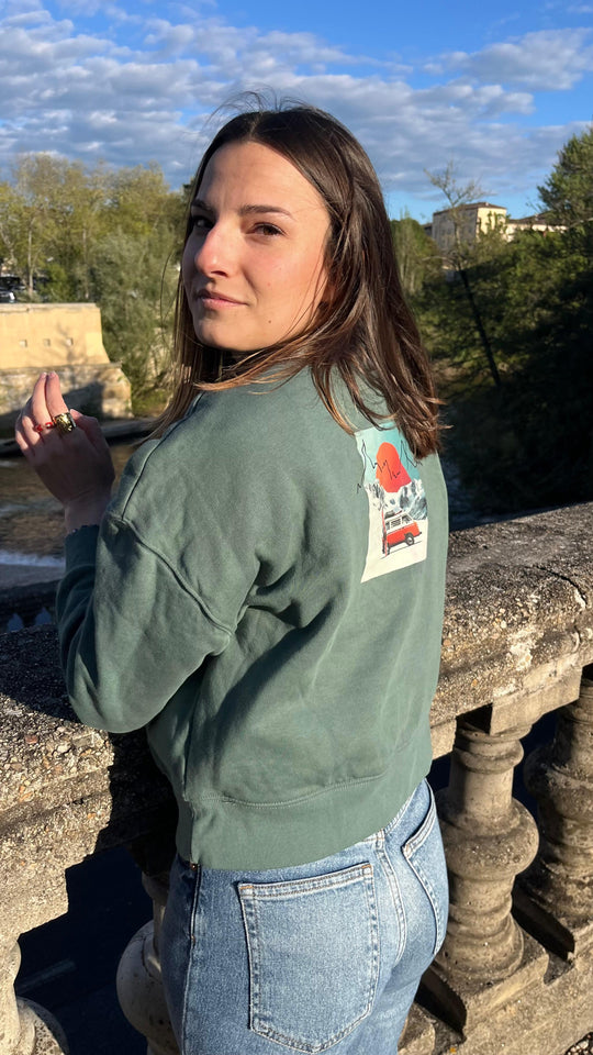 Sweat VanLife Écologique – Coupe chauve-souris – Femme