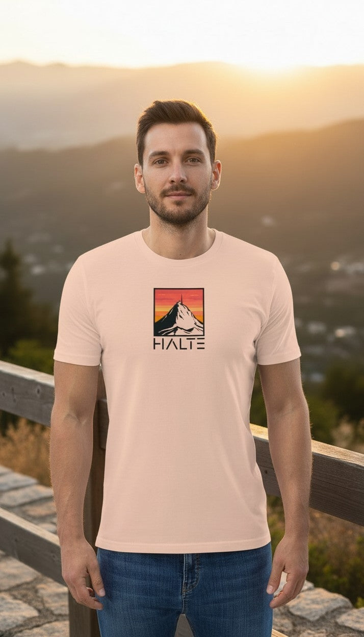 Pic du Midi de Bigorre Noir - Homme T-shirt en coton biologique