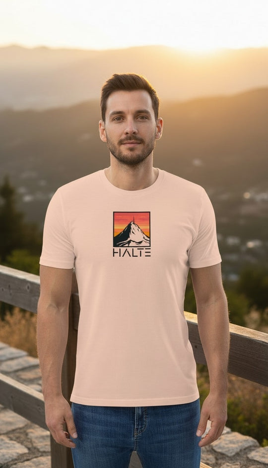 Pic du Midi de Bigorre Noir - Homme T-shirt en coton biologique