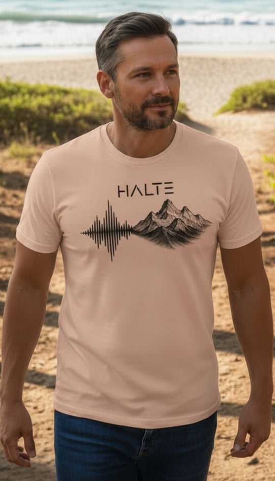 Rythme des Cimes Noir - Homme T-shirt en coton biologique
