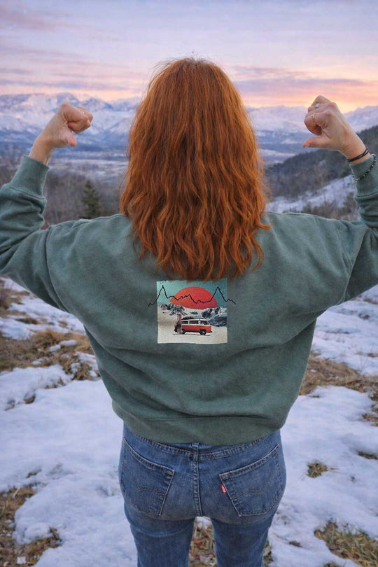 Sweat VanLife Écologique – Coupe chauve-souris – Femme