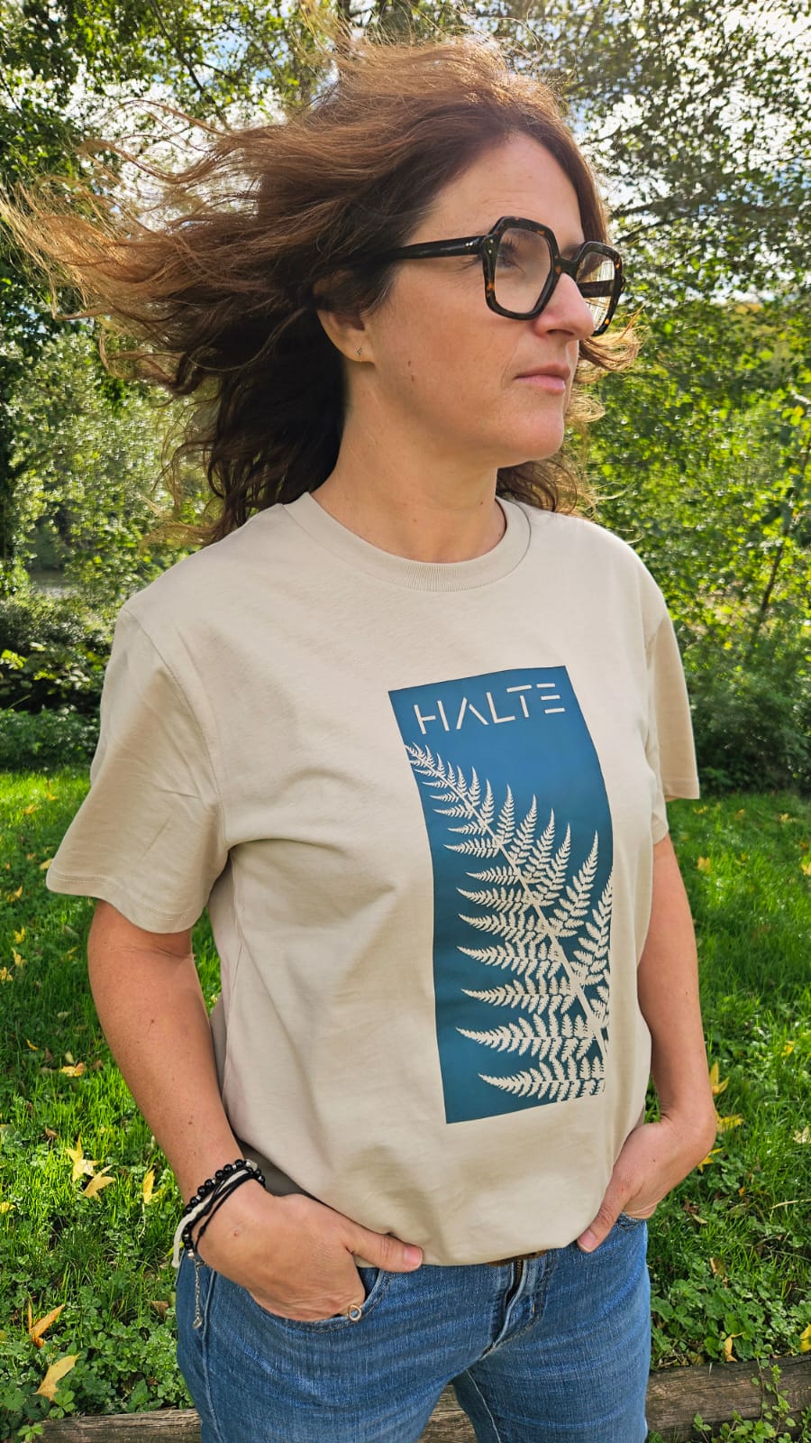 Fougères Femme - T-shirt en coton biologique