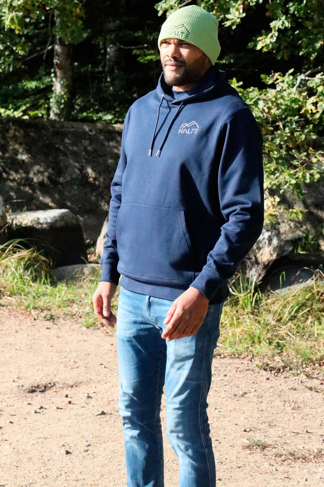 Bonnet côtelé bio Noir