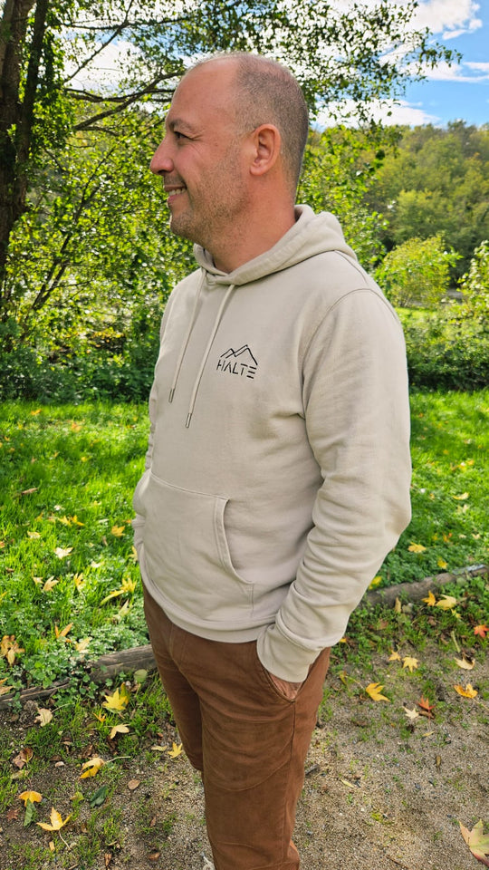 Sweat écologique basique unisexe brodé noir - Homme