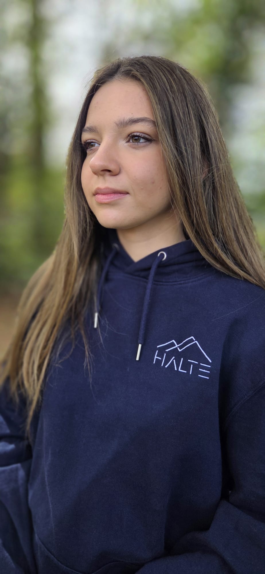 Sweat écologique basique unisexe brodé blanc - Femme