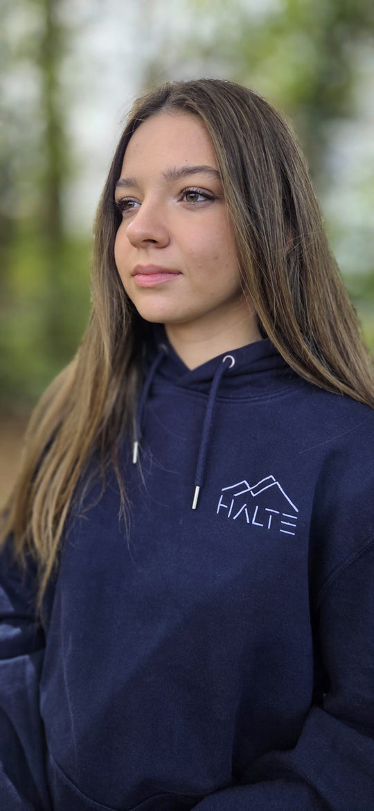 Sweat écologique basique unisexe brodé blanc - Femme