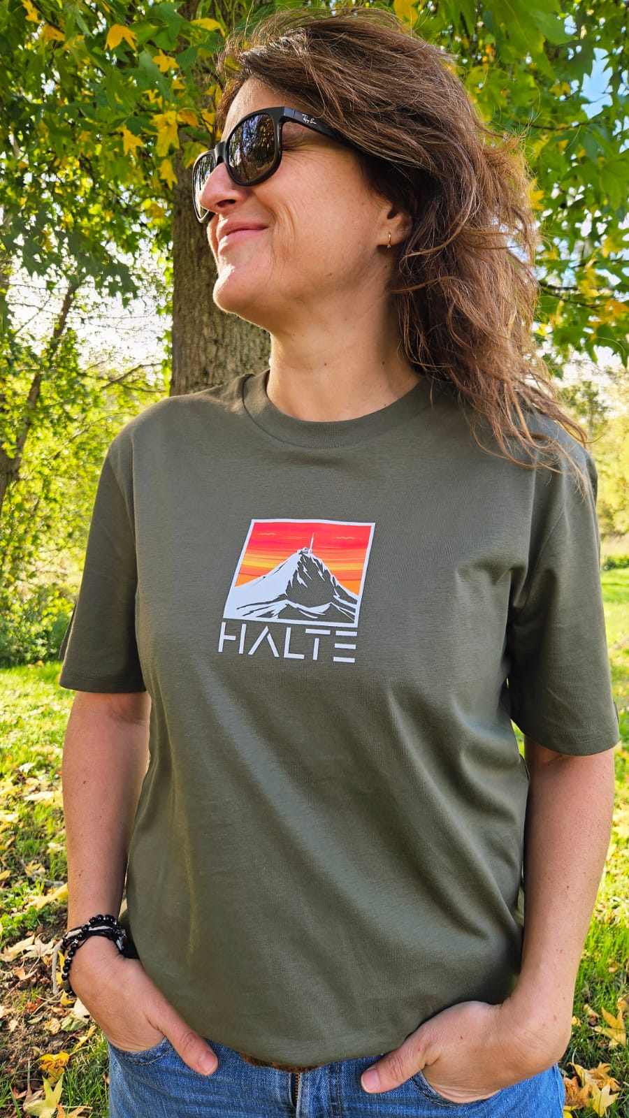 Pic du Midi de Bigorre Blanc - Femme T-shirt en coton biologique