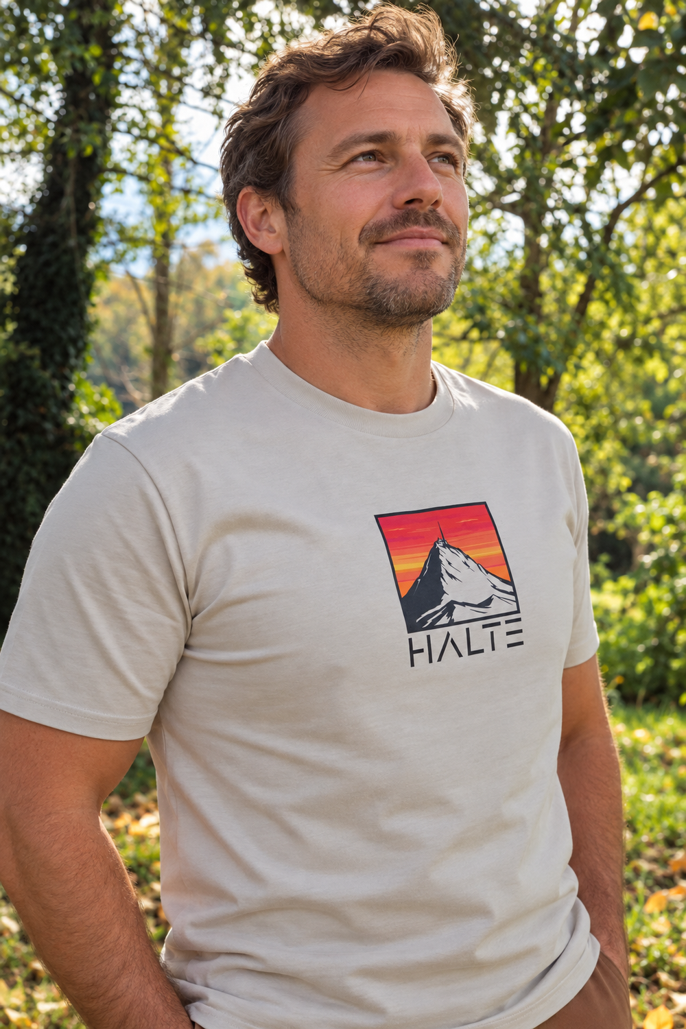 Pic du Midi de Bigorre Noir - Homme T-shirt en coton biologique