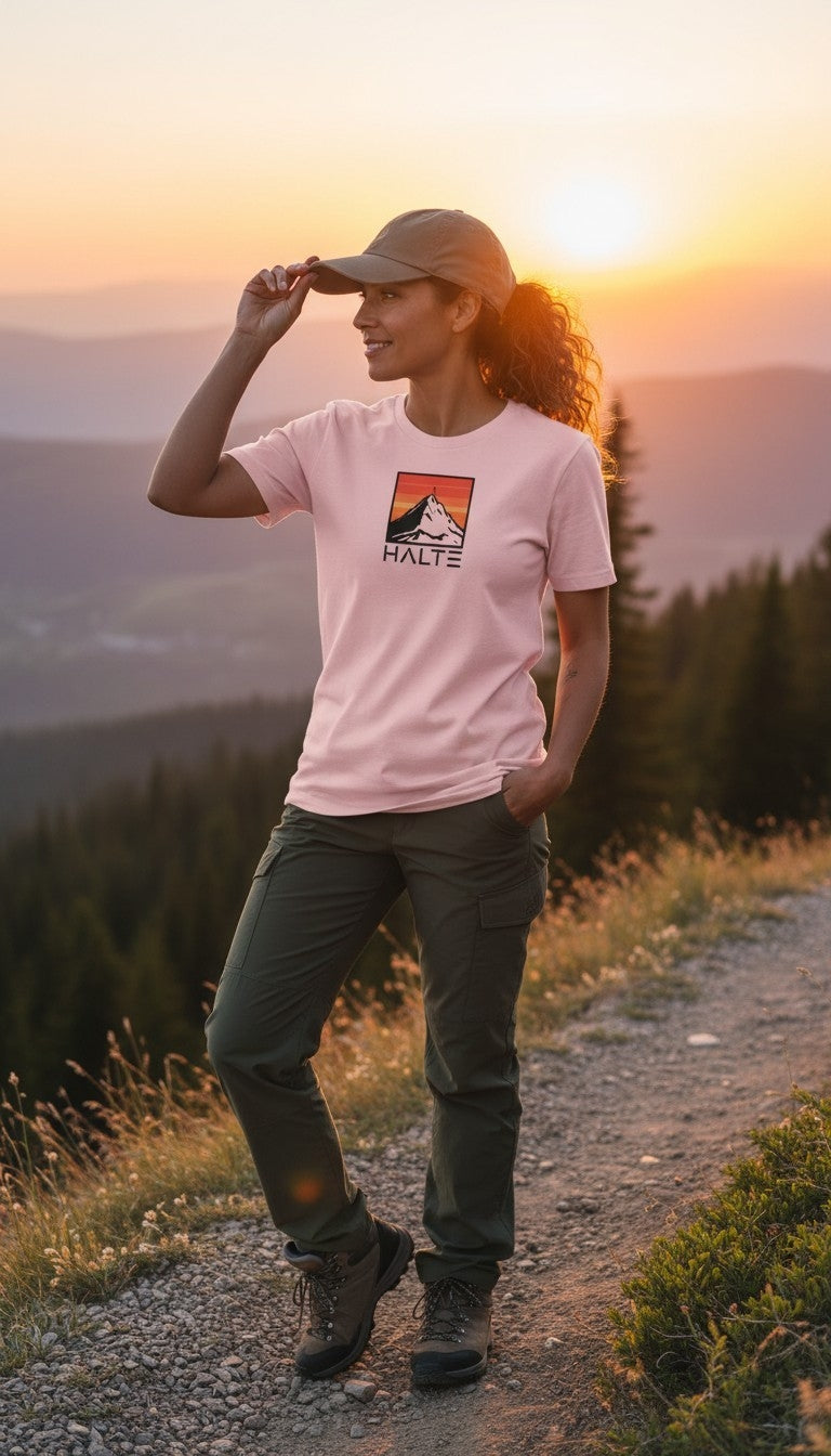 Pic du Midi de Bigorre Noir - Femme T-shirt en coton biologique