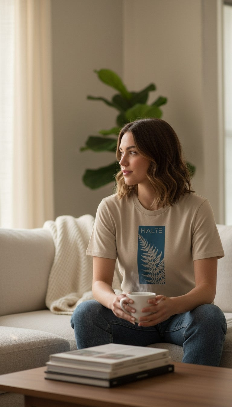 Fougères Femme - T-shirt en coton biologique