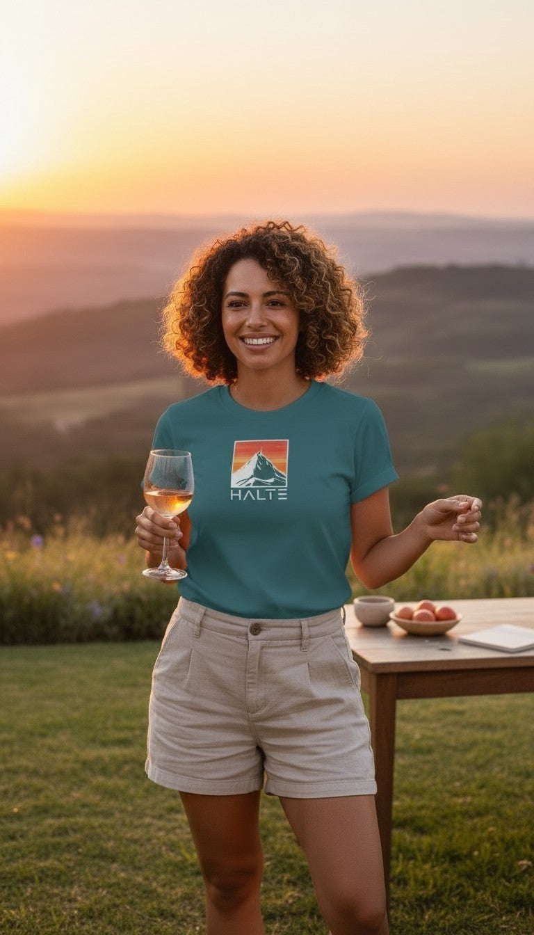 Pic du Midi de Bigorre Blanc - Femme T-shirt en coton biologique