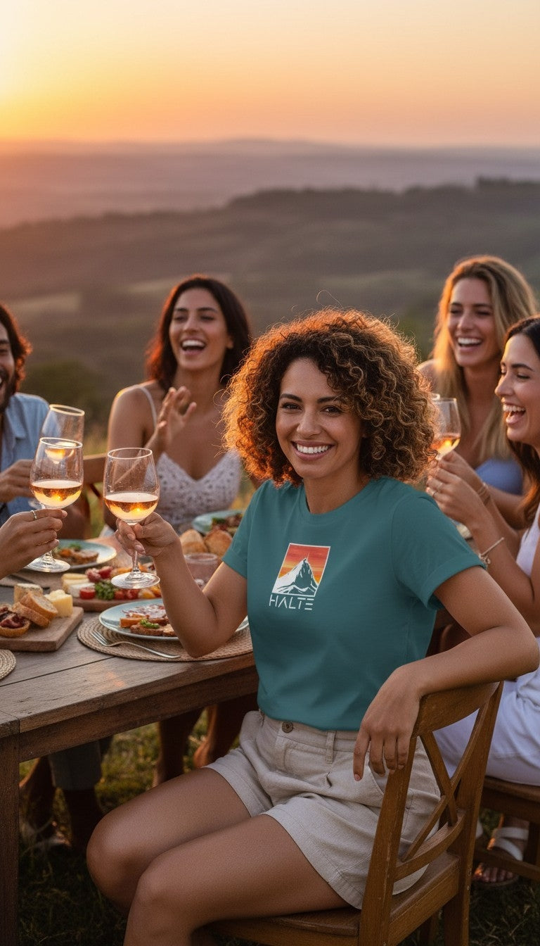 Pic du Midi de Bigorre Blanc - Femme T-shirt en coton biologique