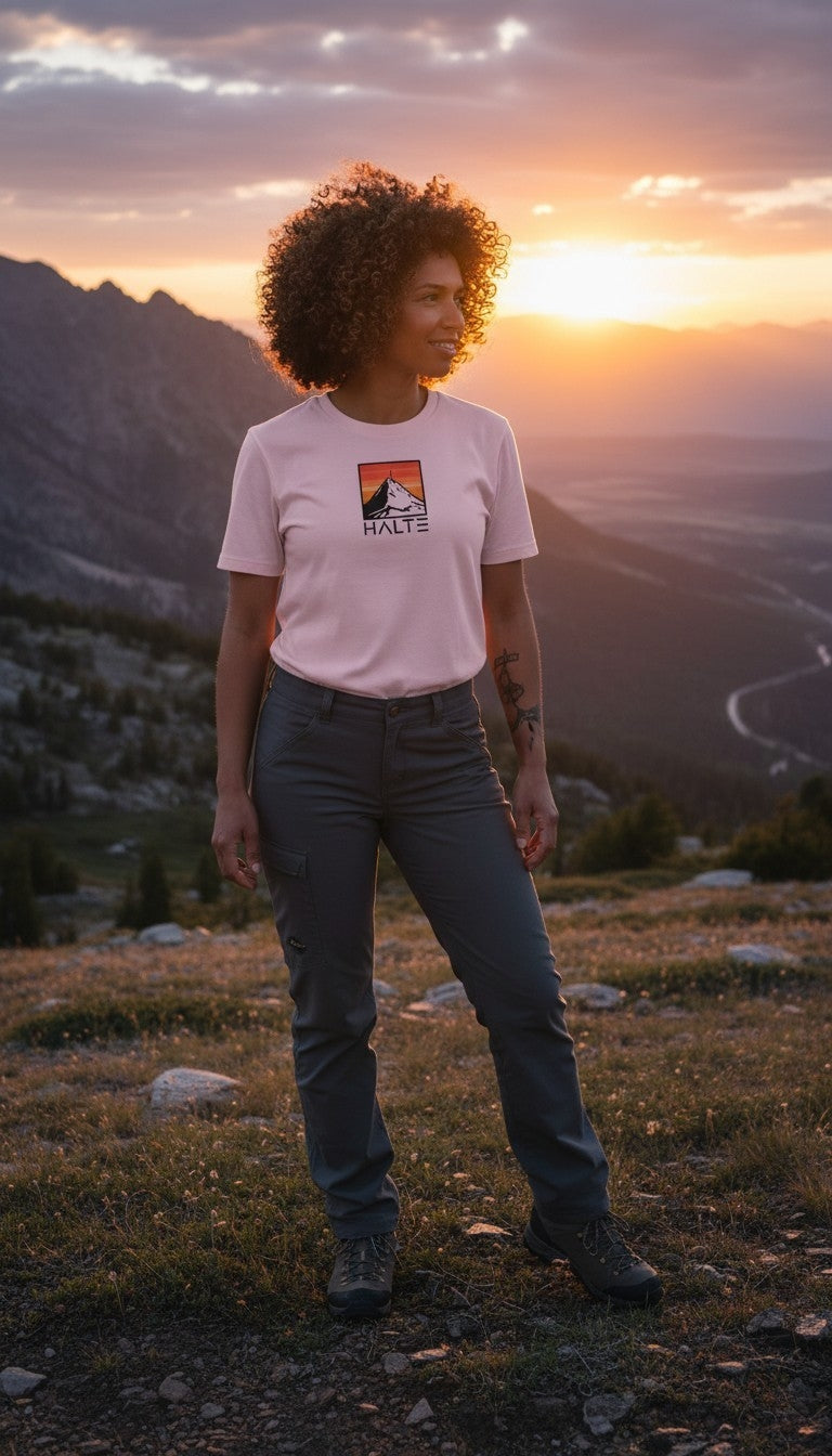 Pic du Midi de Bigorre Noir - Femme T-shirt en coton biologique
