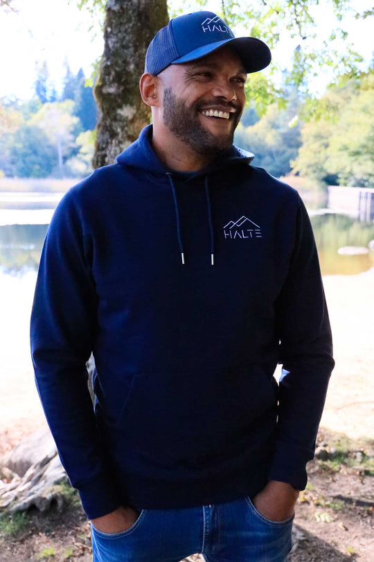 Sweat écologique basique unisexe brodé blanc - Homme