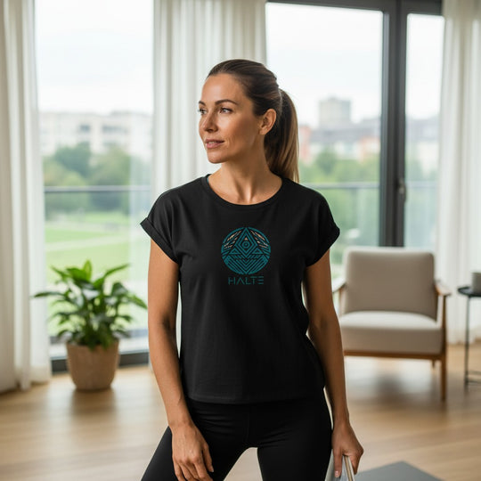 Totem - Tshirt à manches retroussées pour femme Bio Ivoire