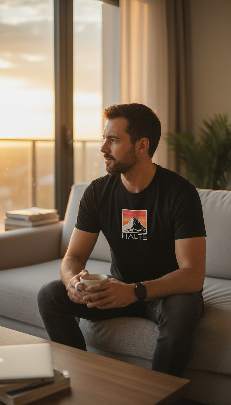 Pic du Midi de Bigorre Blanc - Homme T-shirt en coton biologique
