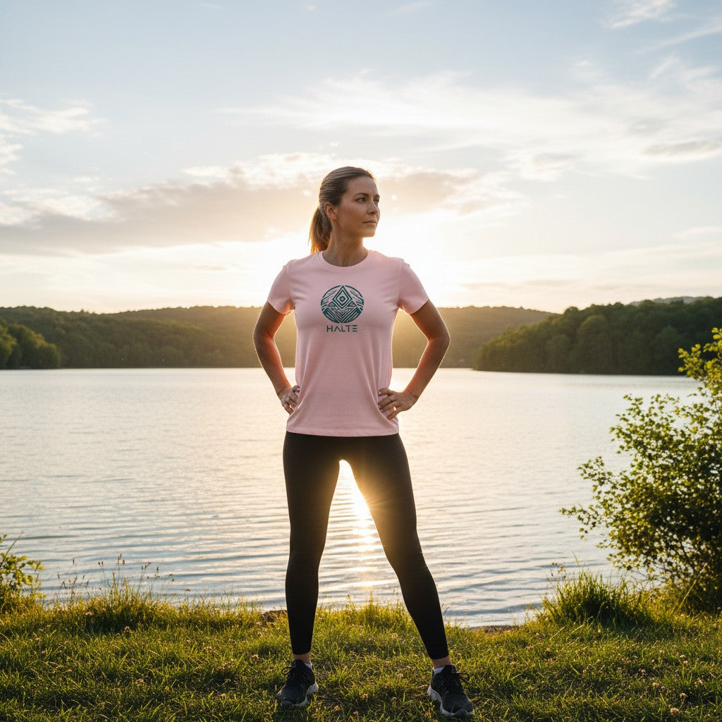 Totem Bleu - Femme T-shirt en coton biologique