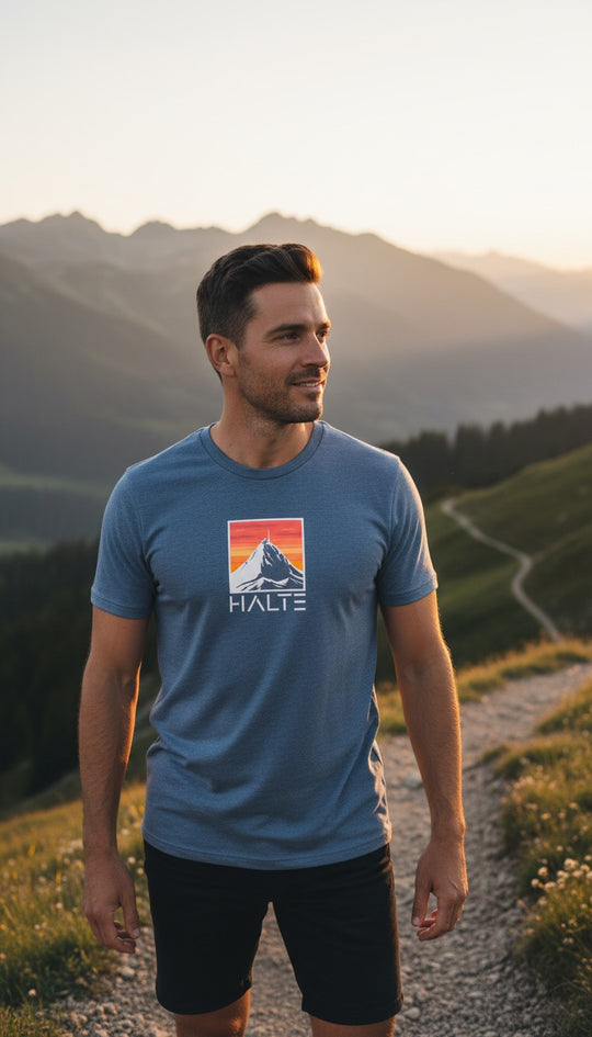 Pic du Midi de Bigorre Blanc - Homme T-shirt en coton biologique