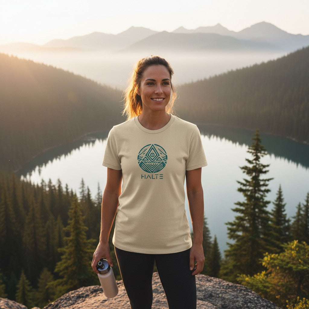 Totem Bleu - Femme T-shirt en coton biologique