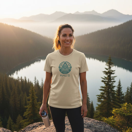 Totem Bleu - Femme T-shirt en coton biologique