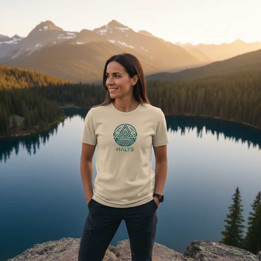 Totem Bleu - Femme T-shirt en coton biologique