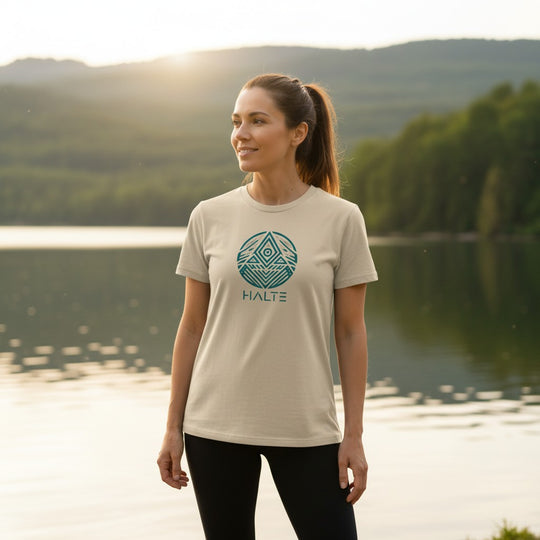 Totem Bleu - Femme T-shirt en coton biologique