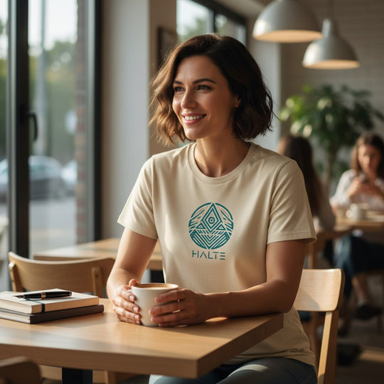 Totem Bleu - Femme T-shirt en coton biologique