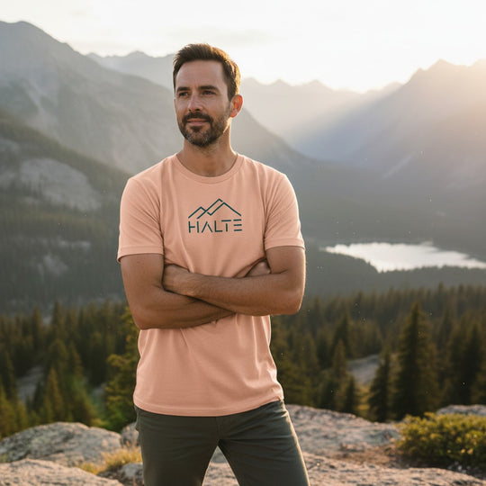 Halte Bleu - Homme T-shirt en coton biologique