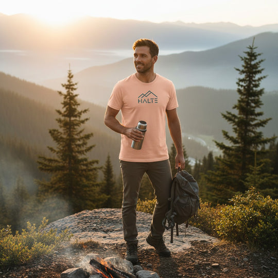 Halte Bleu - Homme T-shirt en coton biologique