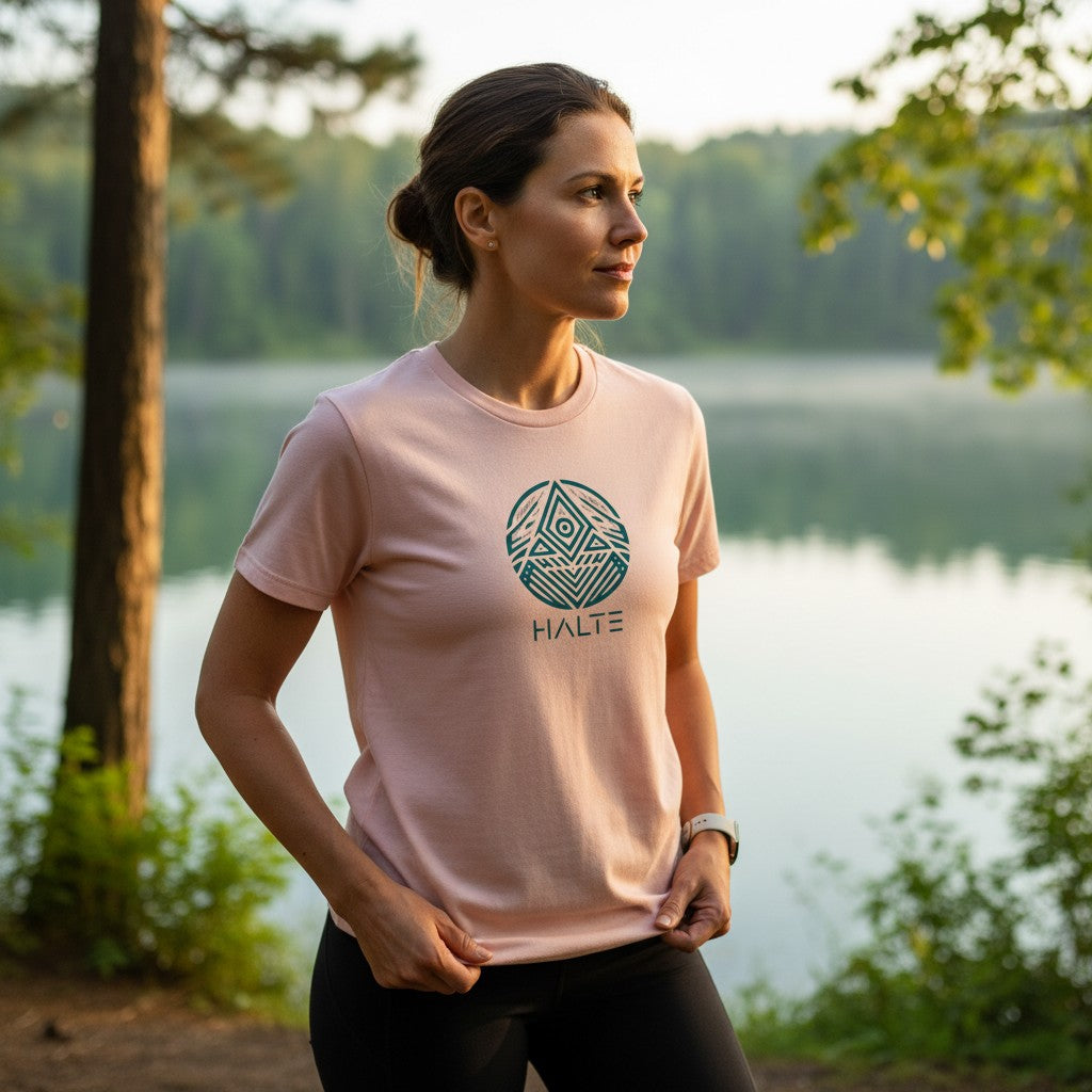 Totem Bleu - Femme T-shirt en coton biologique