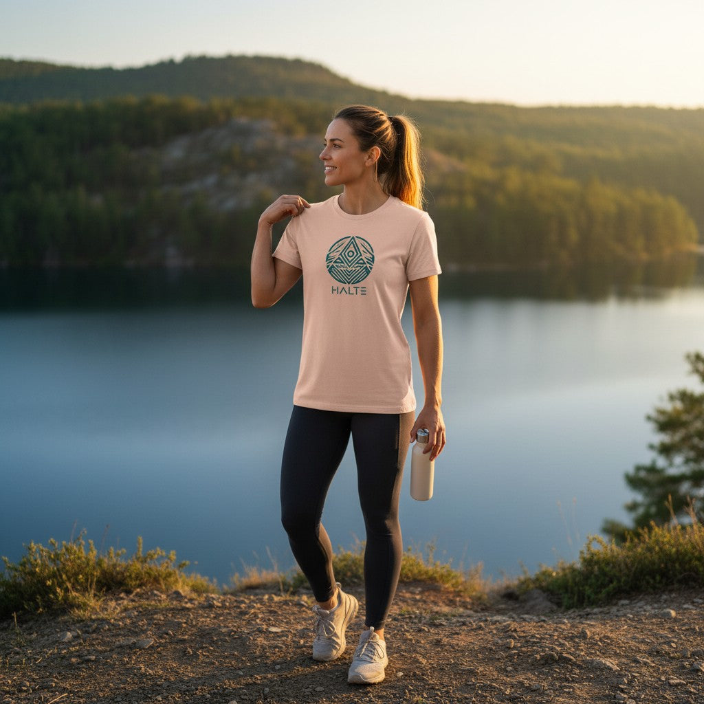 Totem Bleu - Femme T-shirt en coton biologique