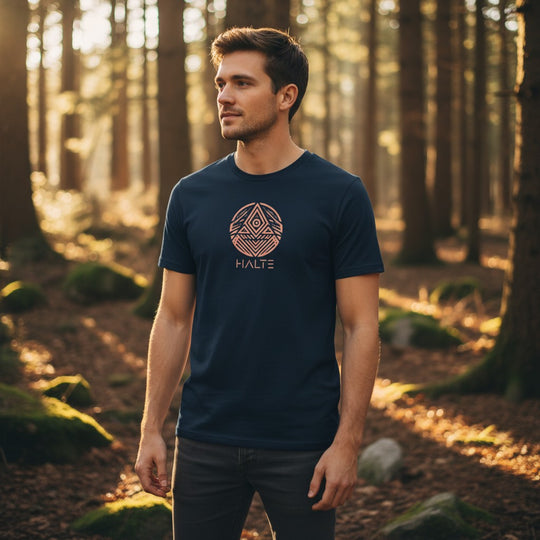 Totem Orange - Homme T-shirt en coton biologique