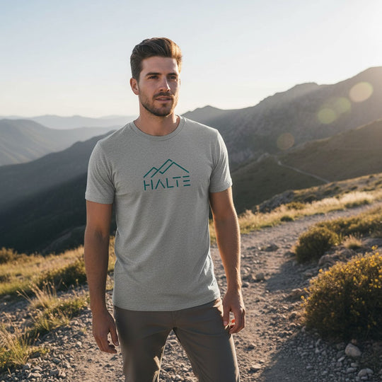 Halte Bleu - Homme T-shirt en coton biologique