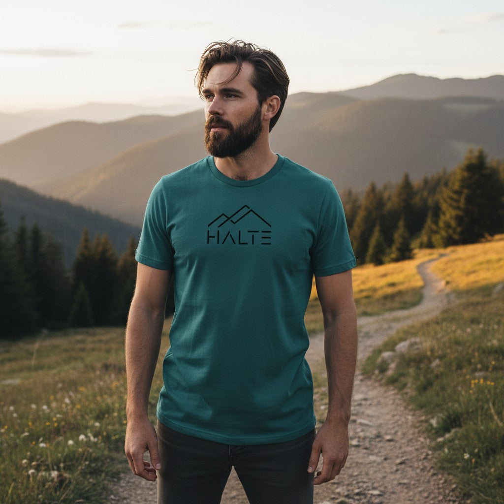 Halte Noir - Homme T-shirt en coton biologique