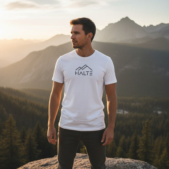 Halte Noir - Homme T-shirt en coton biologique
